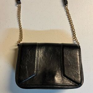 Small leather bag mixed chain strap